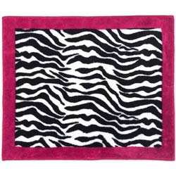 Pink Zebra Rug
