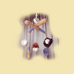 Baseball Mobile Nursery Decor, Mobiles,