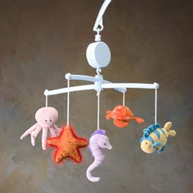 Sea Creatures Mobile Nursery Decor, Mobiles,