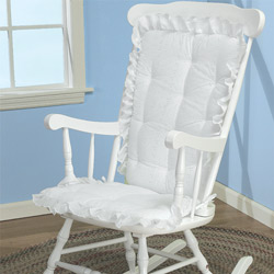 White Eyelet Rocking Chair Cushion Nursery Gliders White Eyelet Rocking Chair Cushion Nursery Gliders Luxurylamb Com
