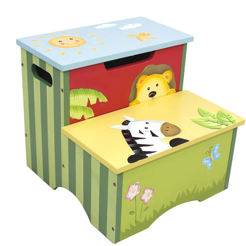 Sunny Safari Storage Step Stool Kids Step Stools