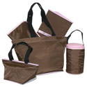 Chocolate Five Piece Diaper Bag Set
