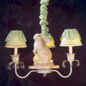 3 Arm Bunny Chandelier