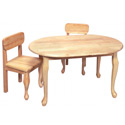 Queen Anne Oval Table and Chair Set