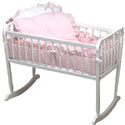 Pretty Pique Cradle Bedding