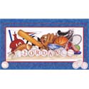 Personalized Sports Equipment Wall Art