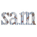 Baseballs & Stripes Wall Letters