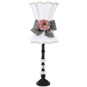 Black Check Glass Ball Lamp