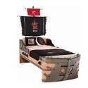 Black Pirate Ship Bed
