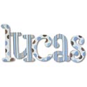 Blue And Chocolate Letters
