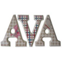Butterflies Block Letters