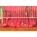 Rose Petal Tulle Crib Dust Ruffle