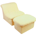 Kid's Cloud Chair and Ottoman