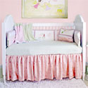Embroidered Princess Crib Bedding