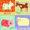 Farm Animal Stretched Art