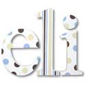 French Vanilla And Chocolate Wall Letters