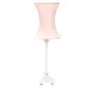 Hourglass White Glass Ball Lamp