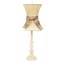 Ivory Hourglass Glass Ball Lamp