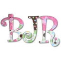 Butterflies and Ladybugs Wall Letters