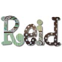 Reid's Paisely Wall Letters