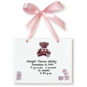 Teddy Bear Girl Birth Certificate