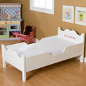 Personalized Scalloped Toddler Bed