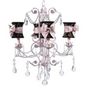 Leopard Hourglass 4 Arm Valentino Chandelier