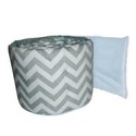 Minky Chevron Round Crib Bumper