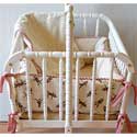 Sock Monkey Cradle Bedding