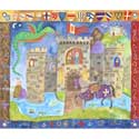 Knight and Castle Canvas Art