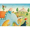 Circus Parade Stretched Art