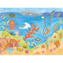 Ocean World Stretched Art