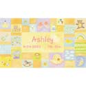 Personalized Baby Girl Canvas