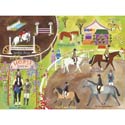 English Horse Show Stretched Art