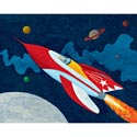 Rocket Man Stretched Art