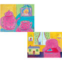 Tea Time & My Room Stretched Art