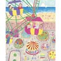 Seaside Carnival Stretched Art 