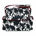  Black and White Floral Messenger Bag