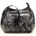 Black Metallic Out & About Diaper Bag