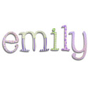 Pastel Pansies Wall Letters