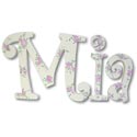 Pink Roses Hanging Letters