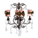 Pink Hourglass Mocha Valentino Chandelier