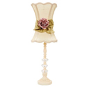 Pink Rose Glass Ball Lamp