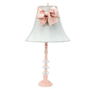Pink Sash Glass Ball Lamp