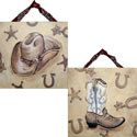 Western Hat & Boot Artwork