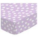 Round Crib Pastel Hearts Sheet