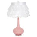 Ruffled Skirt Pink Squash Lamp