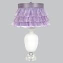 Ruffled Tutu Traditional White Lamp