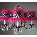 Zebra Chandelier