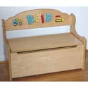 Natural Deacon Toy Bench